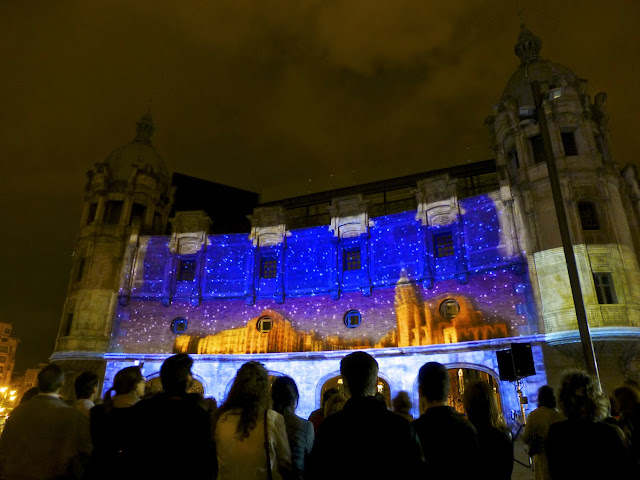 Videomapping El Sol de la Alhóndiga Bilbao Noche Blanca 2014