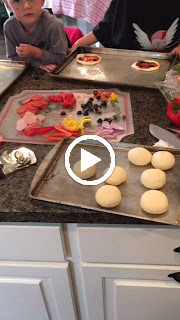 How to get kids to eat veggies the fun way, mini pizza's, cooking with kids
