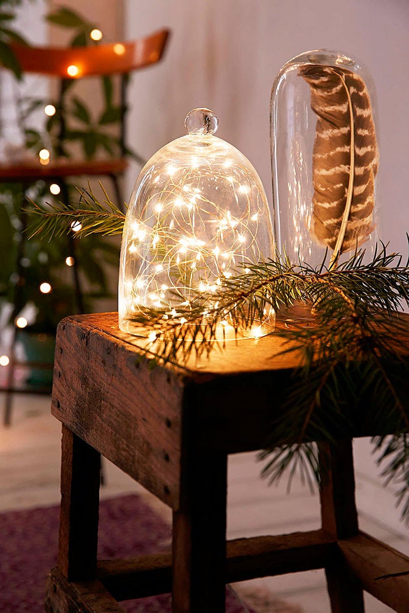ideas para decorar con las luces de navidad