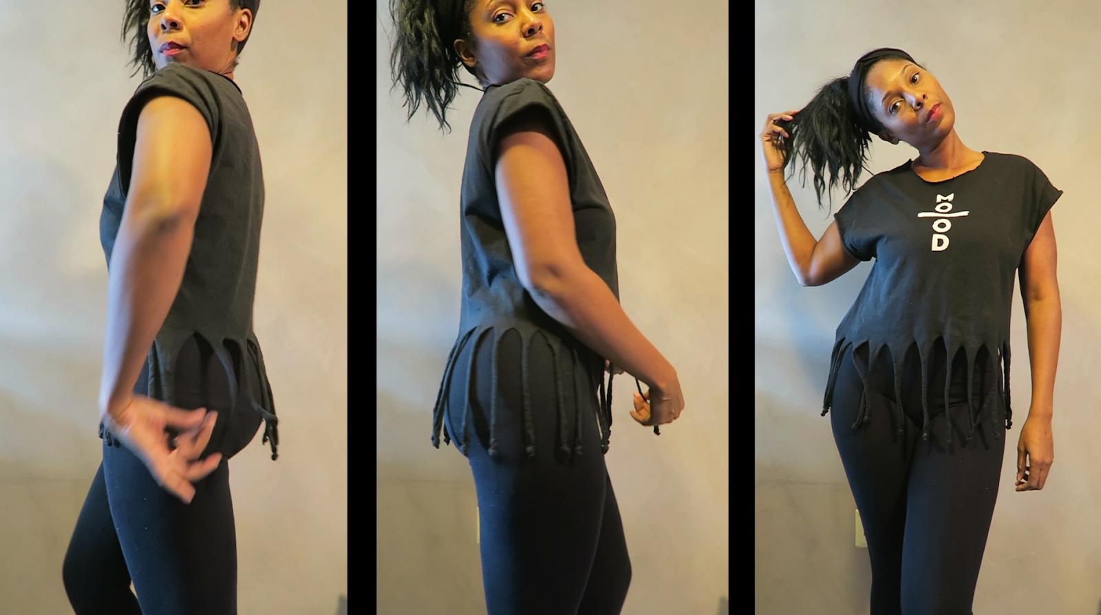 DIY How to cut a tshirt Fringe hem The Daily Affair a