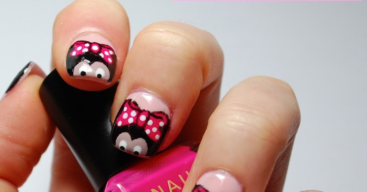 3. Step-by-Step Minnie Mouse Nail Art Tutorial - wide 1