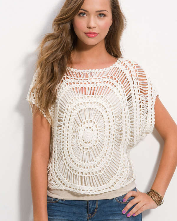 Pin Crochet Free Lace Pattern Tank Top Patterns Genuardis ...