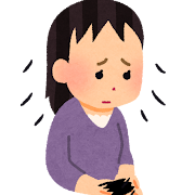 抗がん剤による脱毛のイラスト