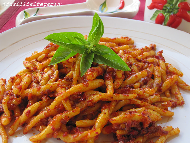 fusillialtegamino Pasta con Nduja Calabrese