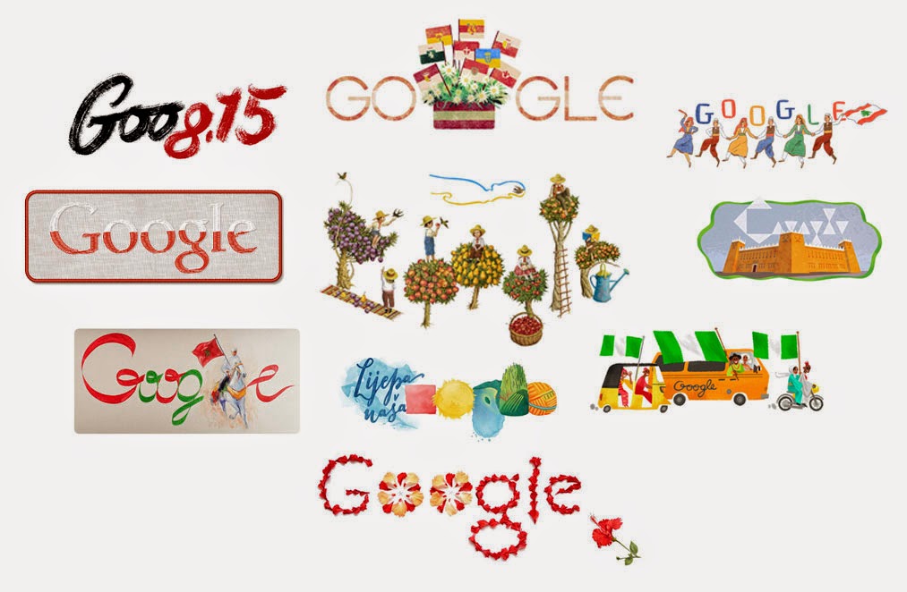 Doodles de festividades nacionales