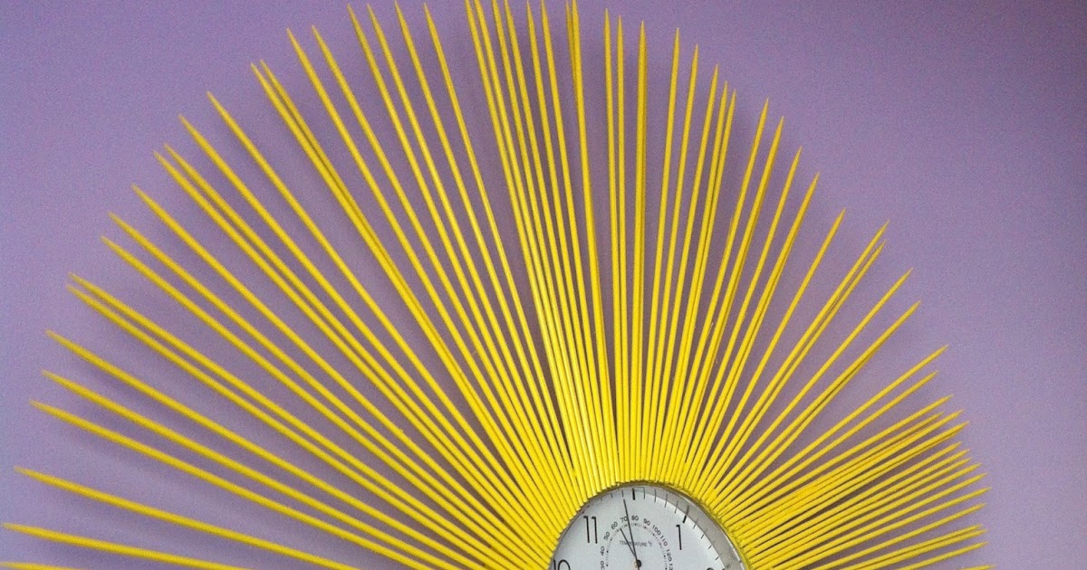 DIY Sunburst Clock