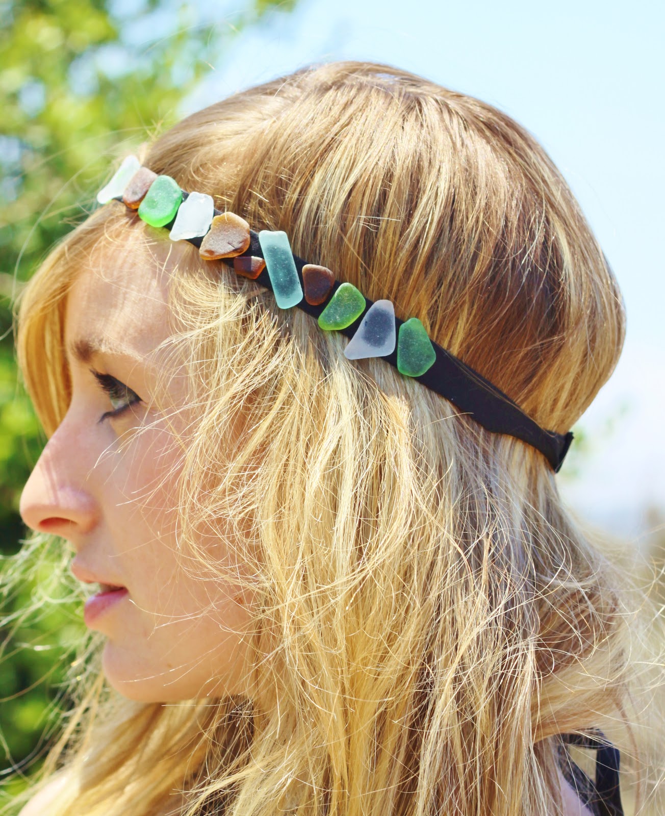 Crafty Tutorials Sea Glass Headband