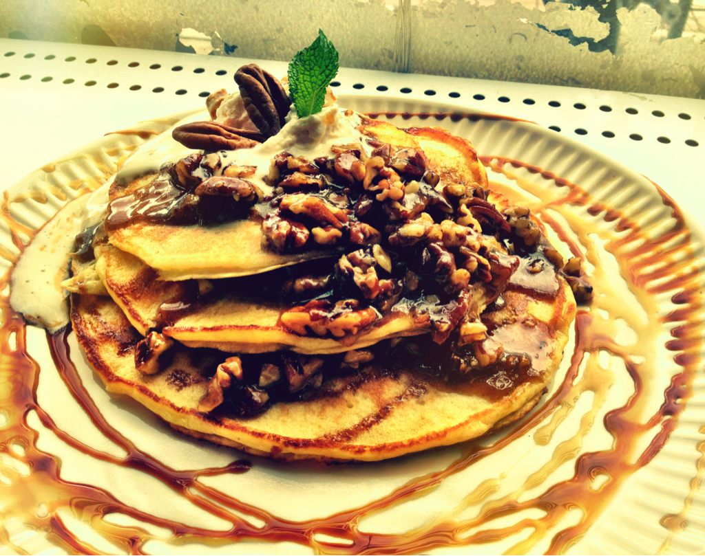Southern Pecan Pie Buttermilk Pancakes GRAIN OF SALTER