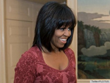 Chatter Busy: Michelle Obama's New Hairstyle: Bangs !