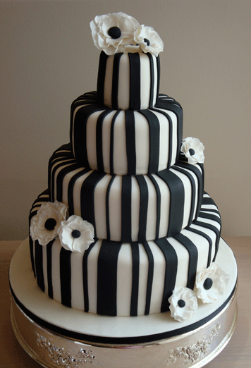 Wedding Cakes Pictures Black And White