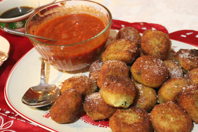 Spinach and asparagus arancini