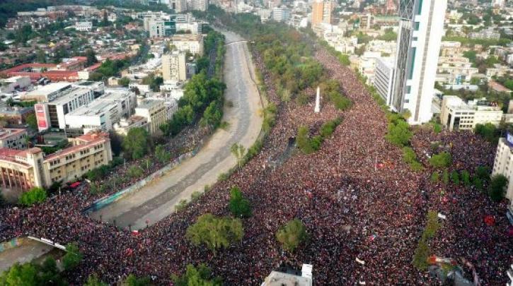 Χιλή: ένα εκατομμύριο διαδηλωτές
