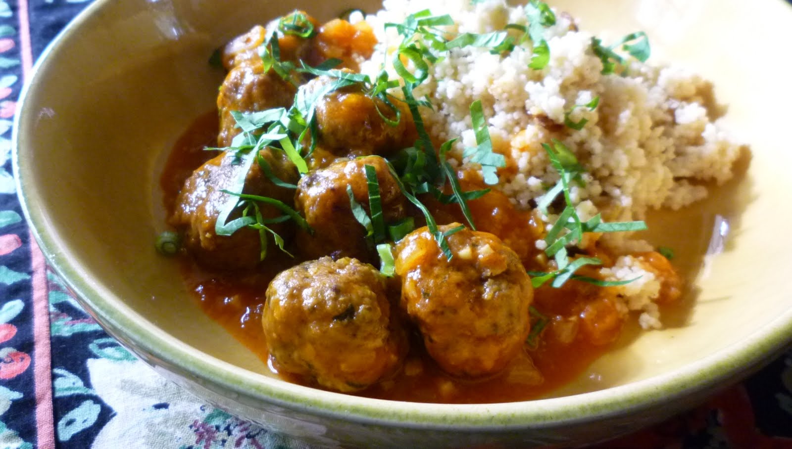 For Love of the Table Tunisian Spiced Lamb Meatballs