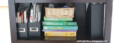 See how I organized my family and simplified our lives with the Bookcase Family Organizer! See how I organized my cookbooks and the kid's study and homework supplies all in one place with easy storage ideas!