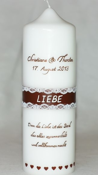 Sp Kerzen Kerzenshop Hochzeitskerze Gastekerze Kerzen Shop