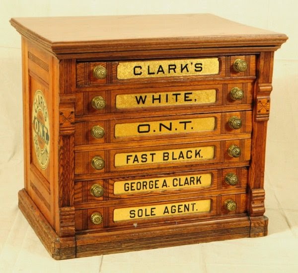 Furniture Knowledge: SPOOL CABINET SUPPLIES Weather you have a J&P Coats Spool Cabinet or a Clark's Spool Cabinet we have decals for both. Label your drawers easy and restore your spool cabinet to ... - Furniture Knowledge: SPOOL CABINET SUPPLIES