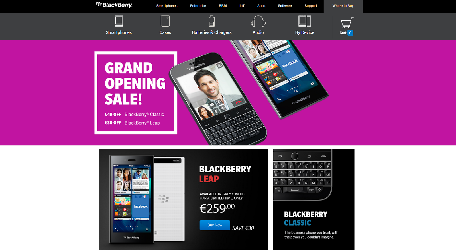 BlackBerry Shop nu ook voor Nederland