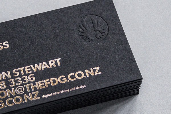 Embossed Business Cards