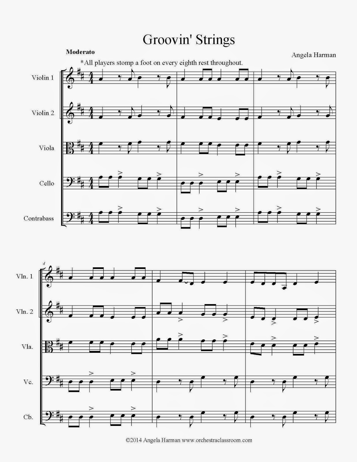 Orchestra Classroom GROOVIN' STRINGS NEW MUSIC FOR BEGINNING STRING