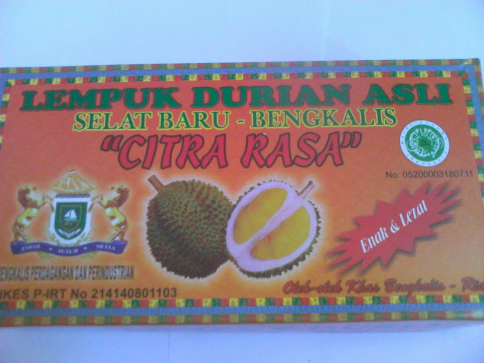 Jual Lempuk Durian Khas Bengkalis