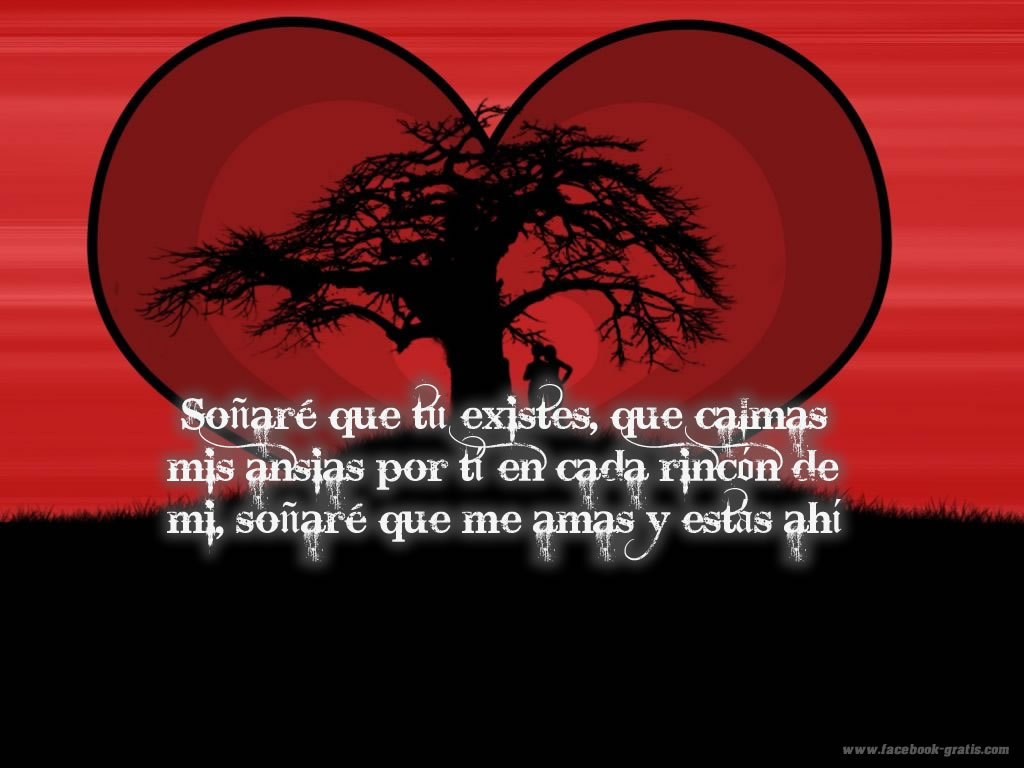 Imágenes de amor para Gratis rbol de amor con frase