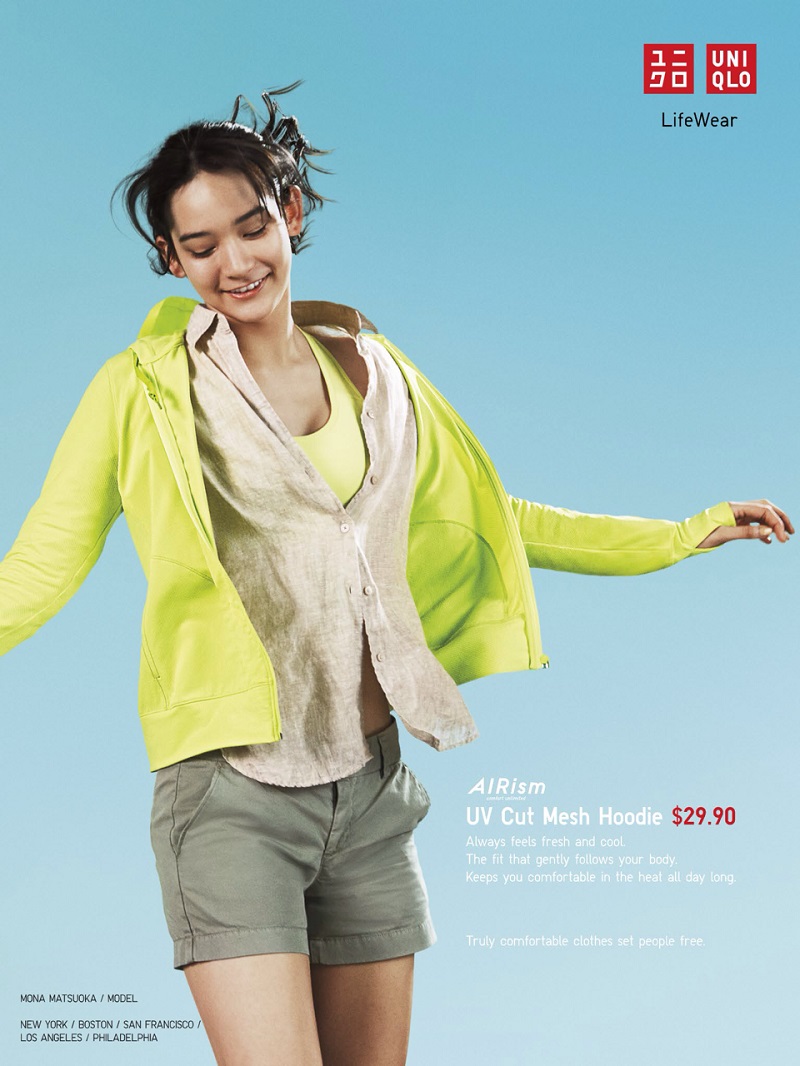 ASIAN MODELS BLOG AD CAMPAIGN Mona Matsuoka for Uniqlo LifeWear, Fall
