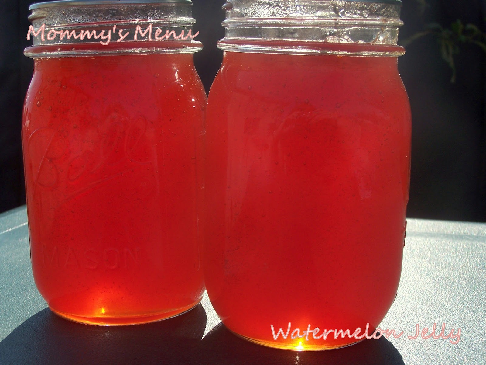 Mommy's Menu Watermelon Jelly a.k.a. Summer in a Jar
