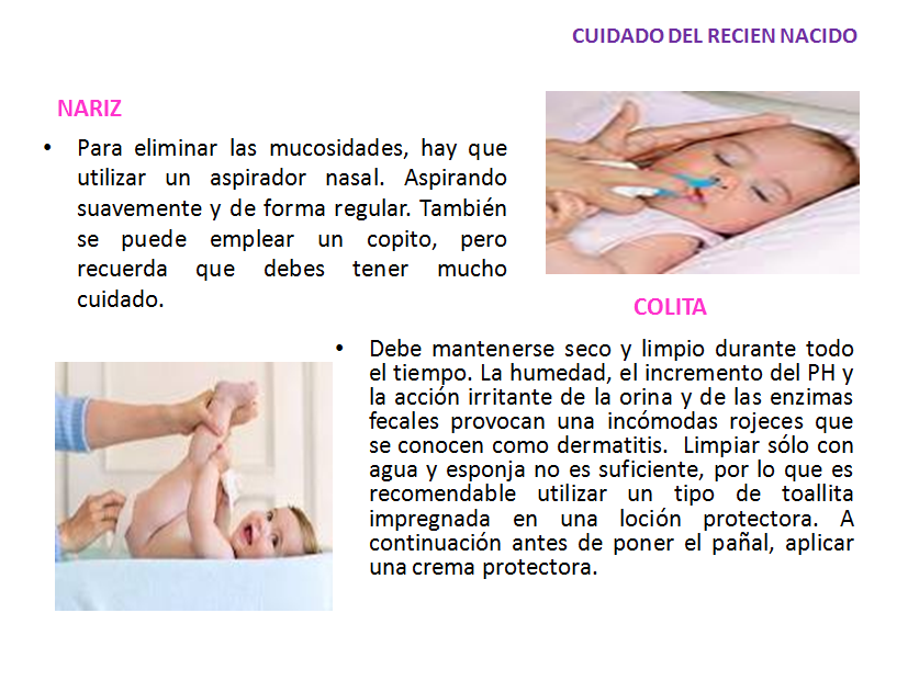 CUIDADO EN LA PRIMERA INFANCIA: RECIEN NACIDO