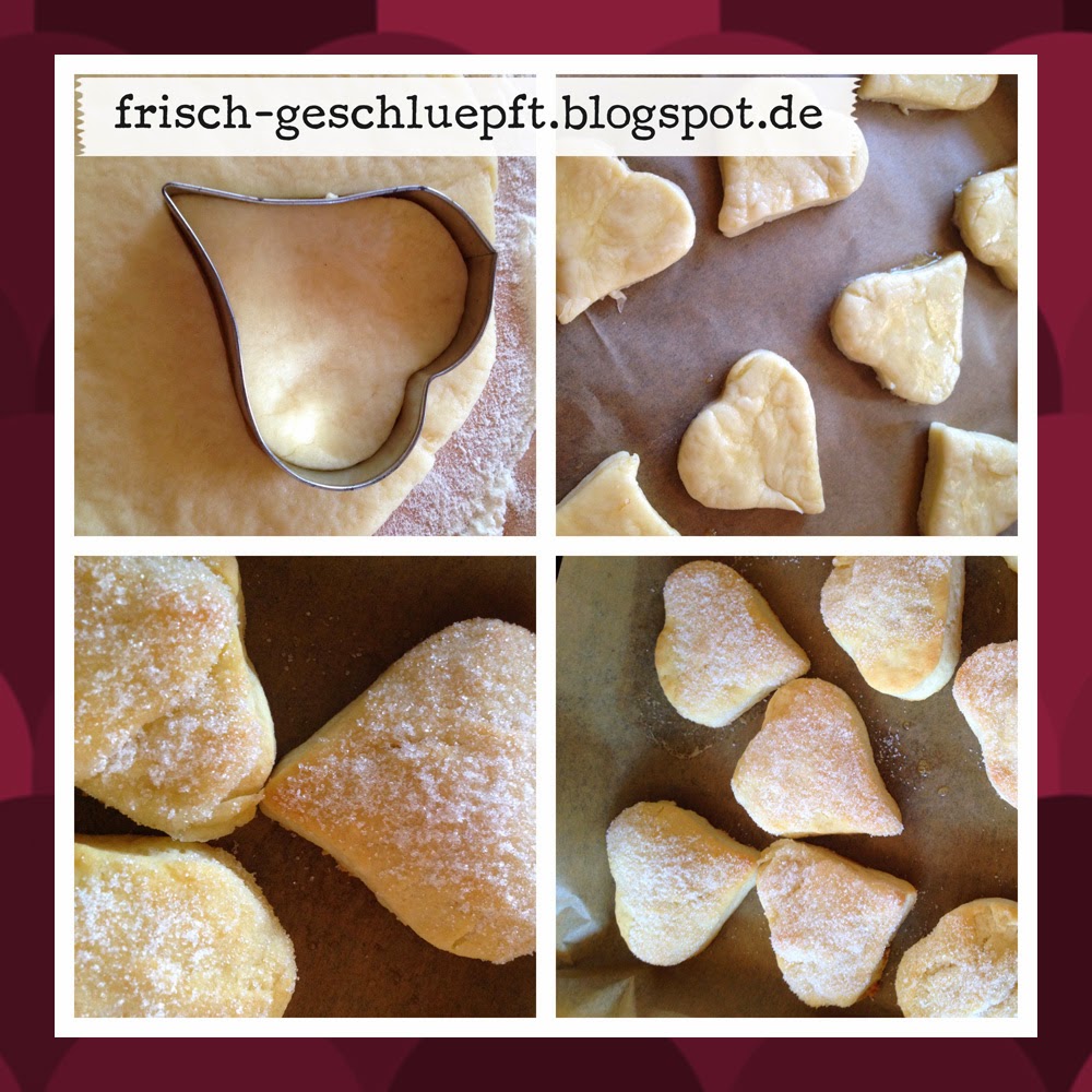 Frisch geschlüpft: Süße Quarkherzen