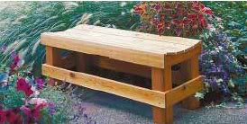simple outdoor bench seat plans