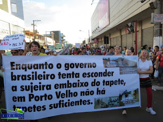 Manifestants contra la corrupció a Porto Velho