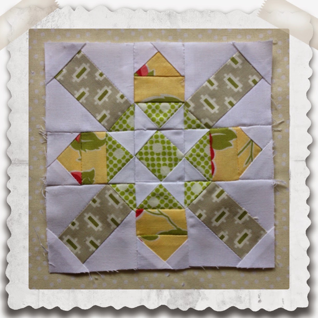 Threadbare Creations: Chatelaine Free BOW Sampler Quilt Block 21