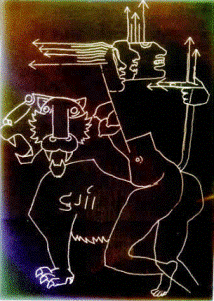 Top 10 Most Controversial Paintings Of M.F Hussain M.F Hussain painting 6