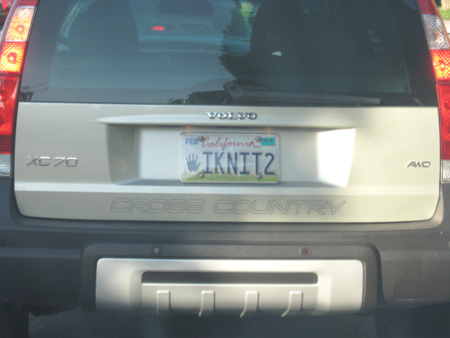 Sweater Surgery Fun License Plate Sighting