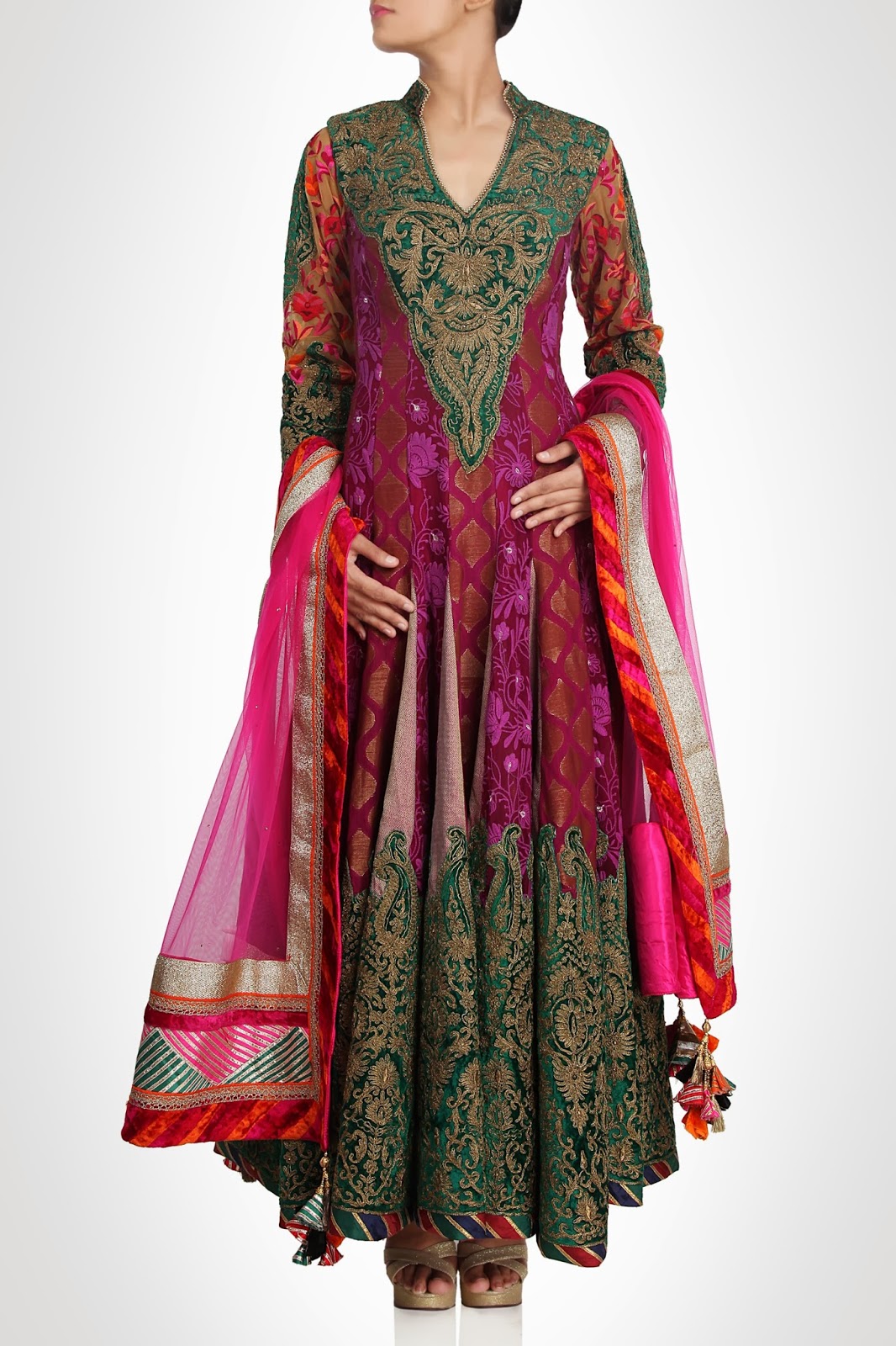 Latest+Frock+Suits Bollywood Designer Stylish Floor Length Latest Frock Suits Designs By ...