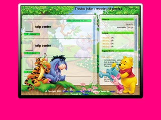 Download Template T-buku (winnie the pooh) Blogger
