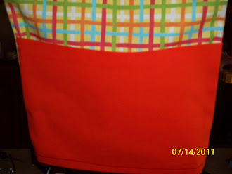 Orange table chair pockets