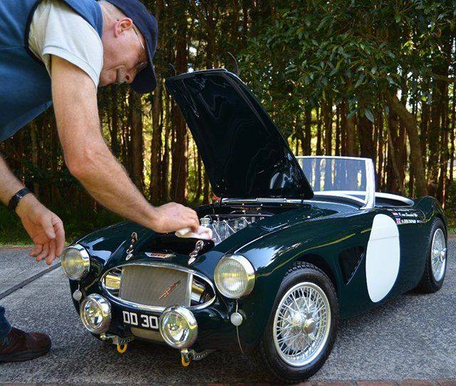 Just A Car Guy 1/2 scale Healey made by Colin Rule, who wanted to pay