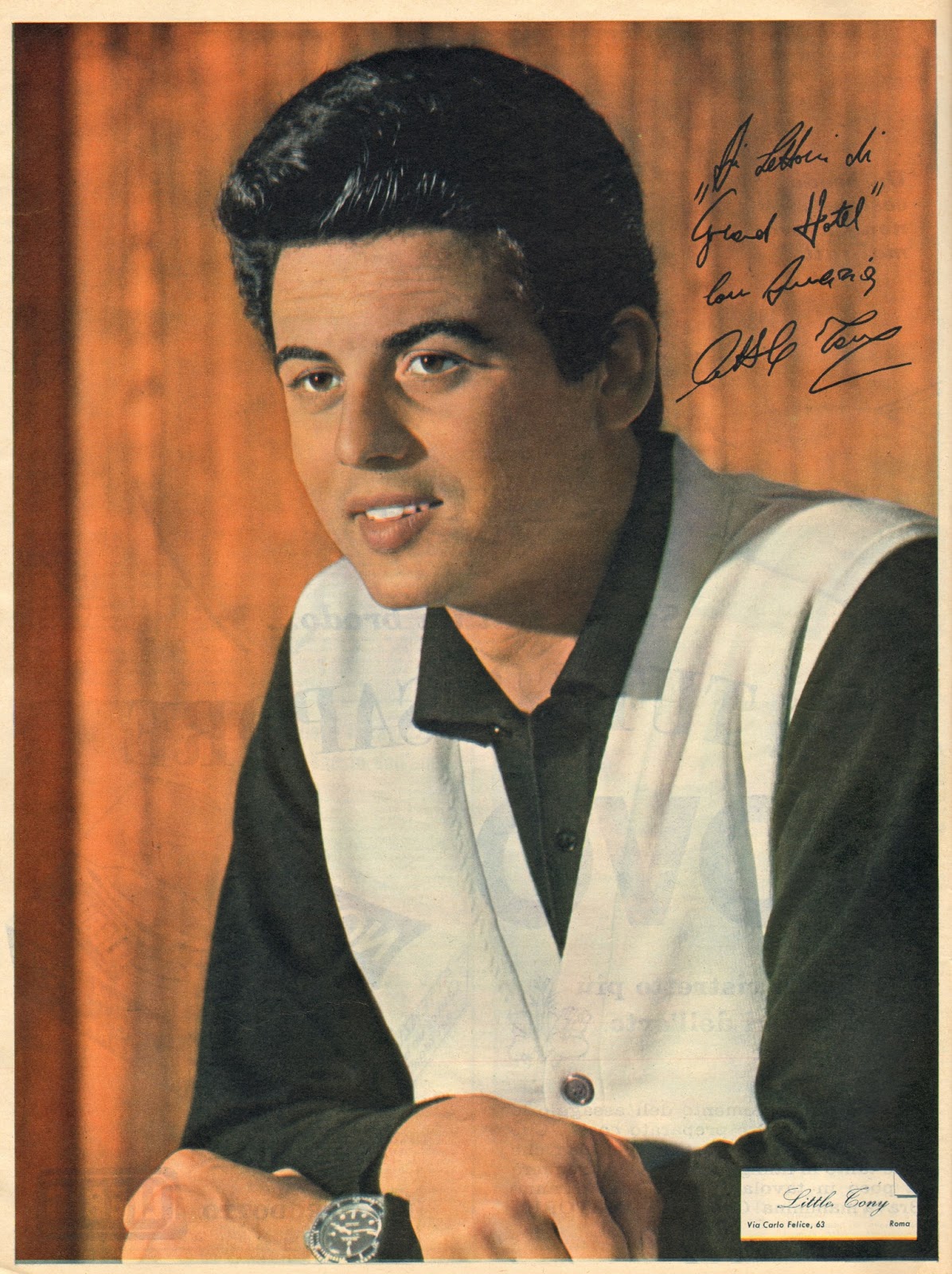 FLASH 1964 di GENERAZIONI e "PICKUP" Grand Hotel personaggi LITTLE TONY