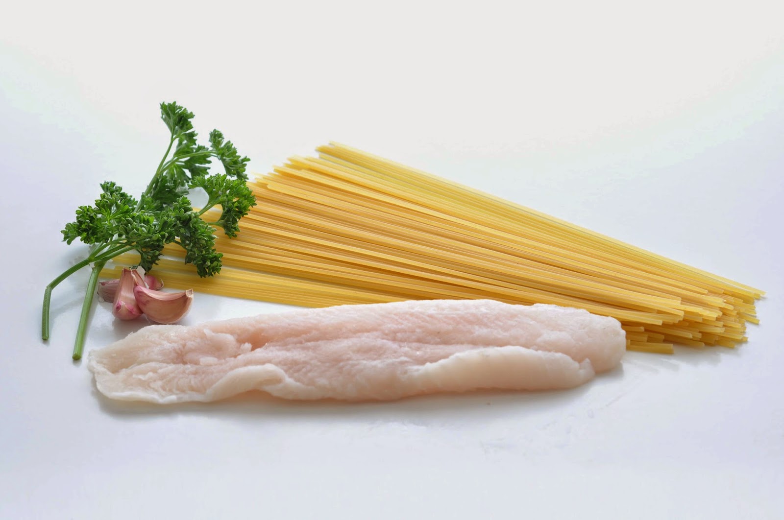 Spaghetti with Fish in Creamy Garlic Sauce ~ Simple Food