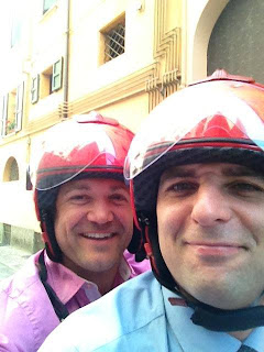 ANB Promotions Bologna Italy_Mark Cox and Roberto Malaroda off to work