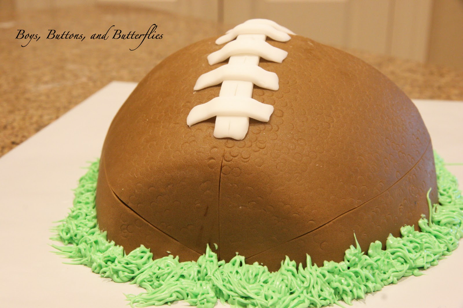 Buttons And Butterflies Football Cake Fun