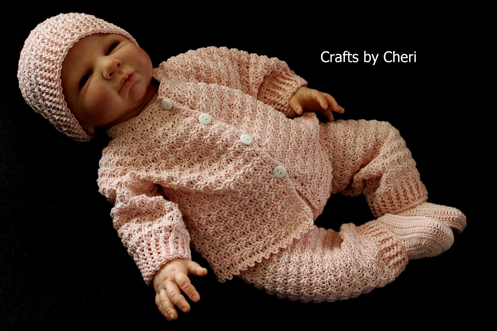 Cheri's Crochet Baby or reborn baby doll clothing or craftsbycheri