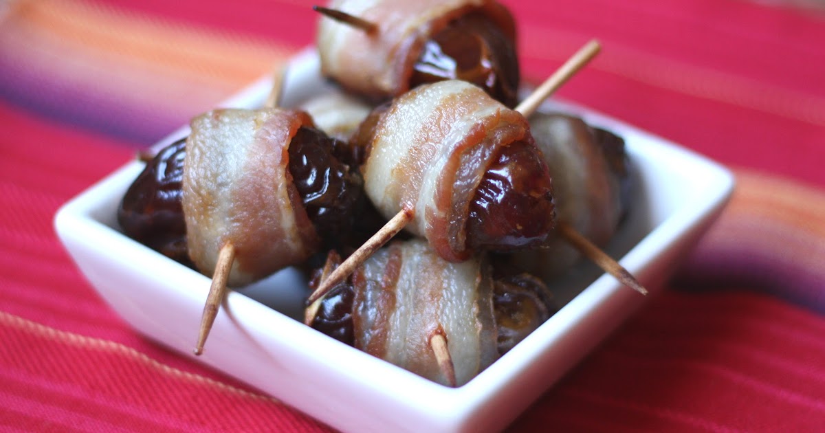 Barefeet In The Kitchen Bacon Wrapped Dates with Balsamic Reduction