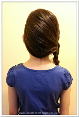 Easy #StraightAStyle hairstyle for back-to-school - Half French side braid for girls