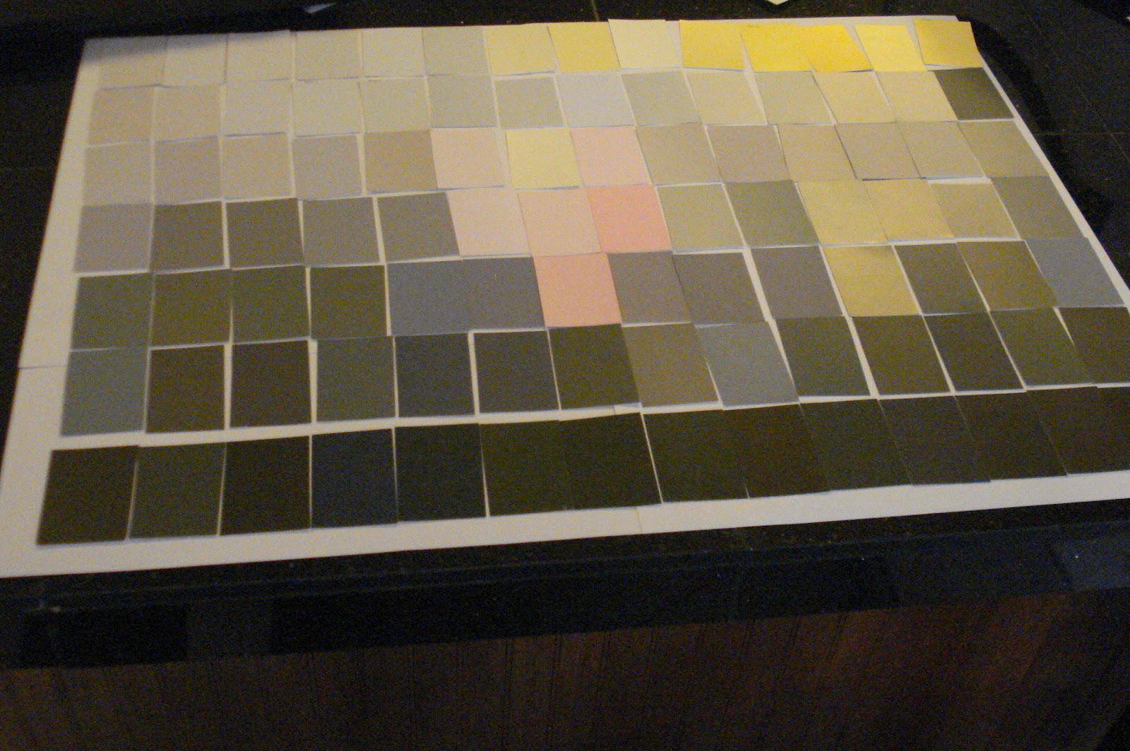 Projects at the Pickett's Free paint Chip Art