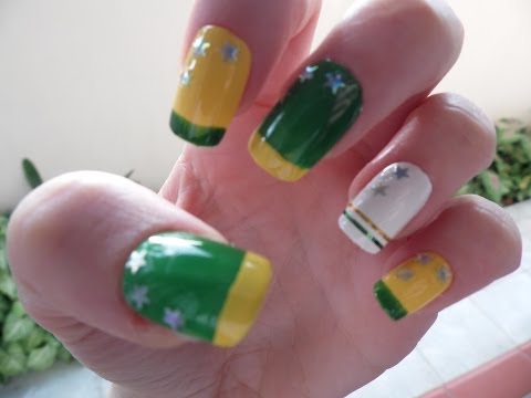 Decoração unha diferente copa do mundo Modelos de unhas decoradas diferentes para Copa do Mundo