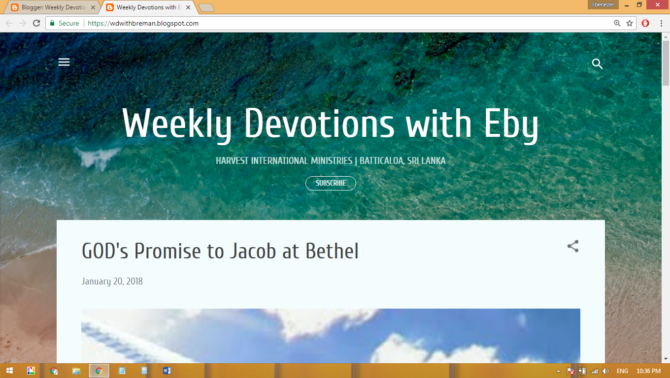 Weekly Devotions with Eby