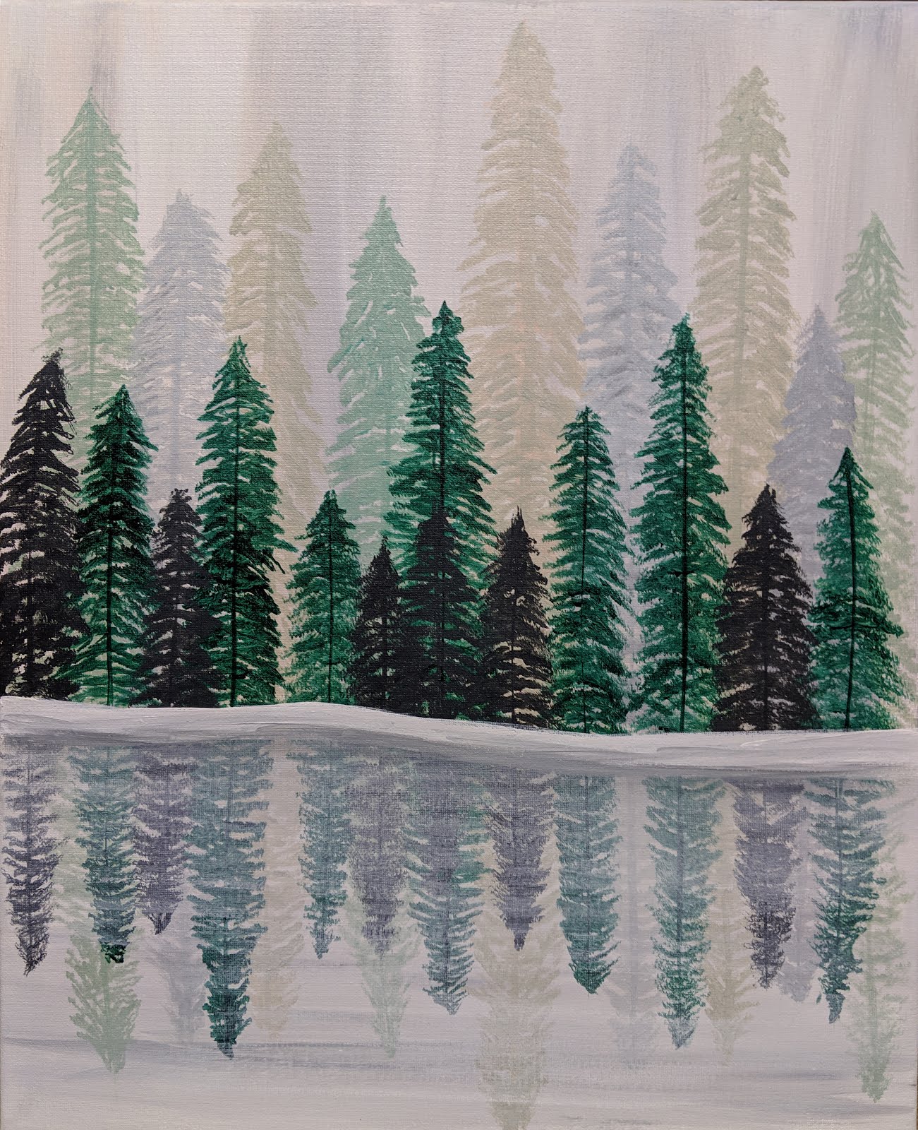 Scoontemplations Winter Wonderland painting