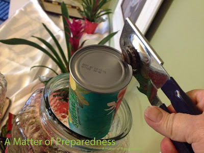 Getting Frozen Concentrate out of the can, A Matter of Preparedness
